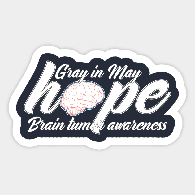 Grey in May Hope Sticker by Neuro Endurance Sports Foundation